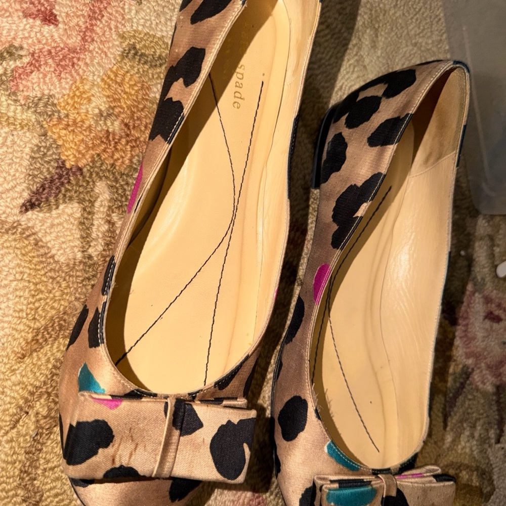 Kate Spade NUDE floral ballet flats